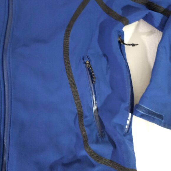 L.L.Bean Mens Blue Hooded Jacket XL Soft Shell Long Sleeve Hoodie Zip Up Jacket - Picture 4 of 7